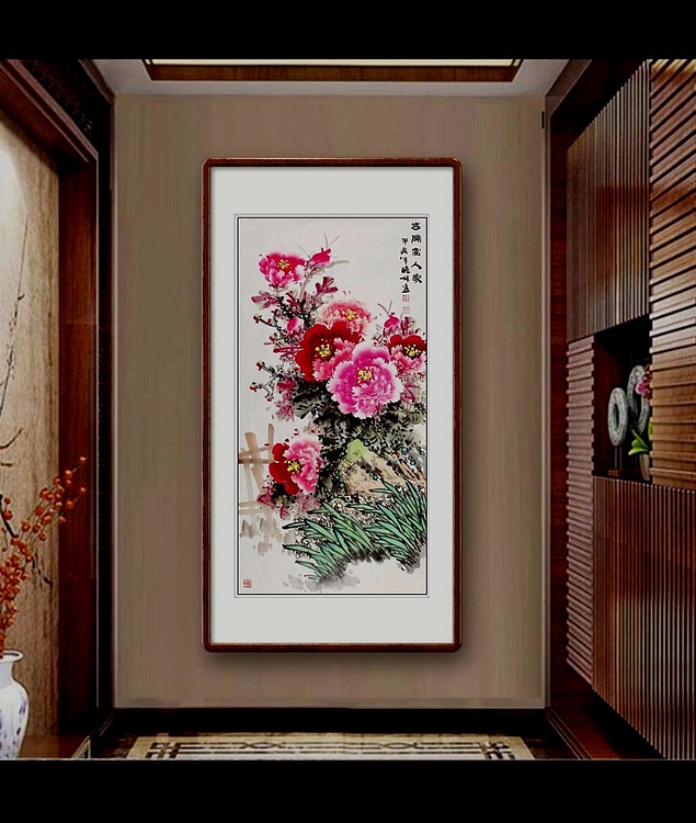 高晓林 （4839）国家一级美术师，江苏省美协会员，《花开富人家》