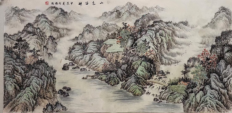 周植筠 山色留醉