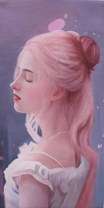 胡冰 纯手绘精品油画《清风拂面》