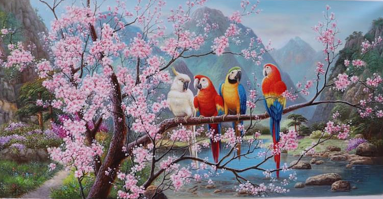 胡冰 纯手绘精品油画
