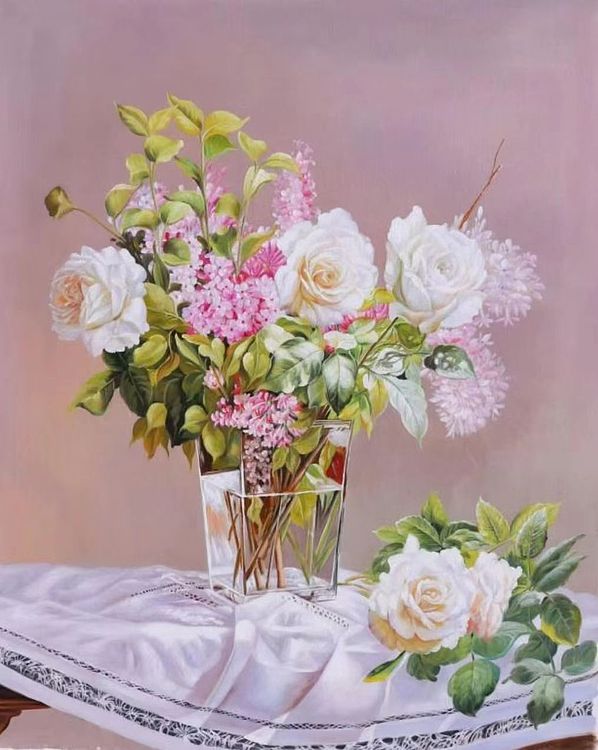 胡冰 纯手绘精品油画