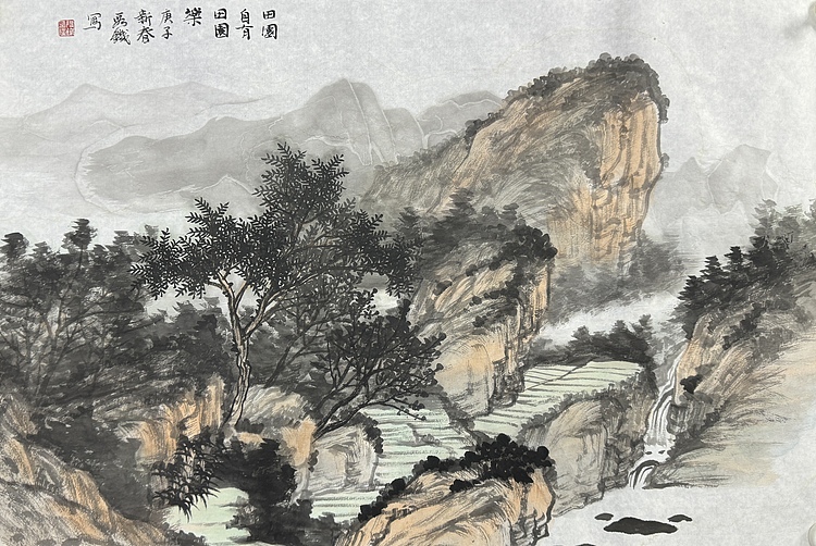 中国山水画研究院副院长 段铁 有合影照片