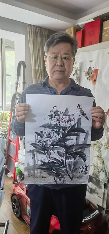 北京美协会员 马亮 老师精品国画（带合影）