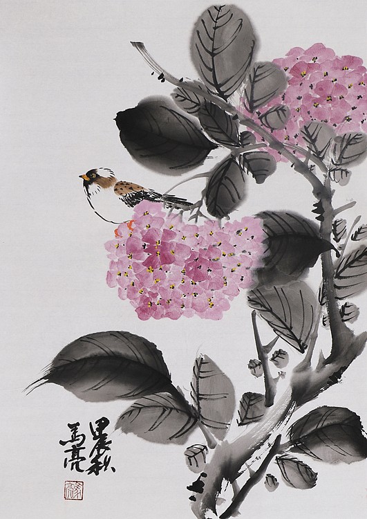 北京美协会员 马亮 老师精品国画（带合影）