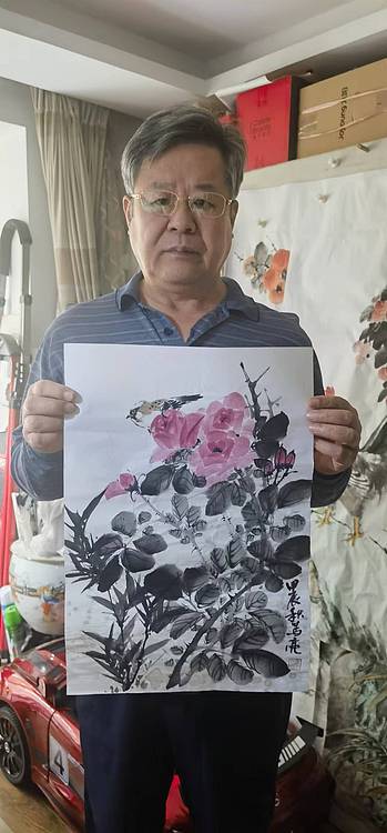 北京美协会员 马亮 老师精品国画（带合影）