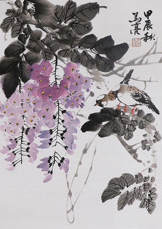 北京美协会员 马亮 老师精品国画(带合影)