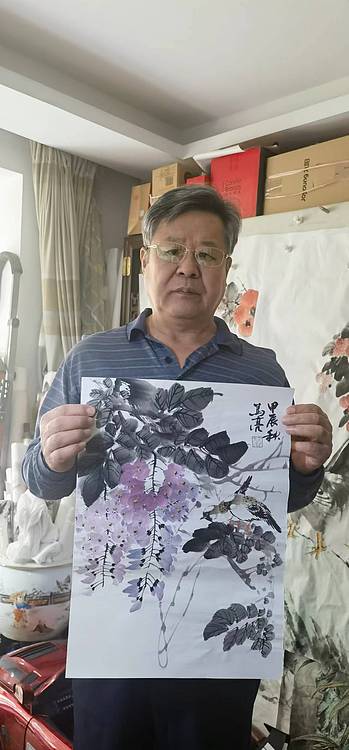 北京美协会员 马亮 老师精品国画(带合影)