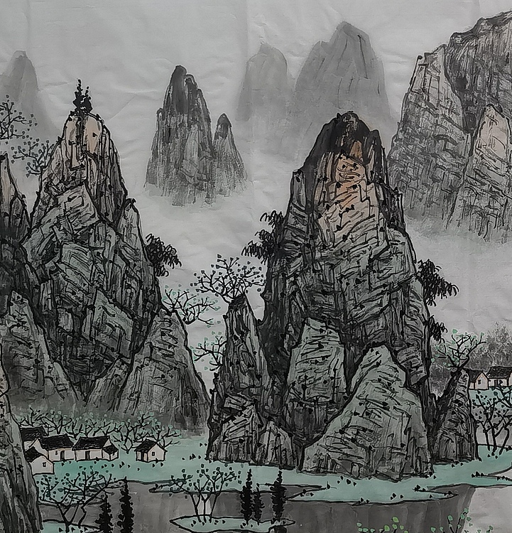骆裕 千峰竞秀万壑争流