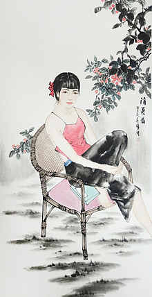 中央美术学院 中国女画家协会会员 李紫妍 国画作品