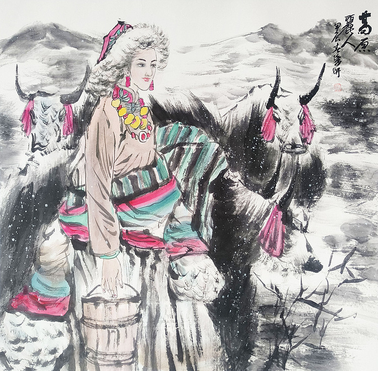 中央美术学院 中国女画家协会会员 李紫妍 国画作品
