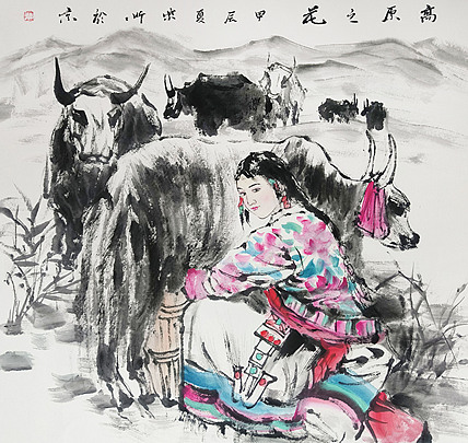 中央美术学院 中国女画家协会会员 李紫妍 国画作品