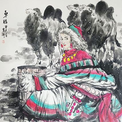 中央美术学院 中国女画家协会会员 李紫妍 国画作品