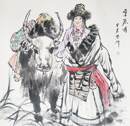 中央美术学院 中国女画家协会会员 李紫妍 国画作品