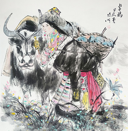中央美术学院 中国女画家协会会员 李紫妍 国画作品