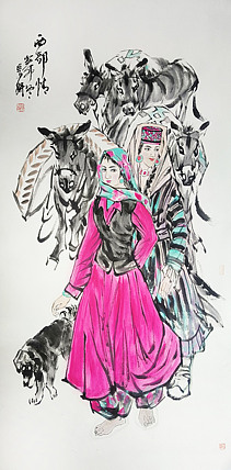 中央美术学院 中国女画家协会会员 李紫妍 国画作品