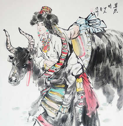 中央美术学院 中国女画家协会会员 李紫妍 国画作品