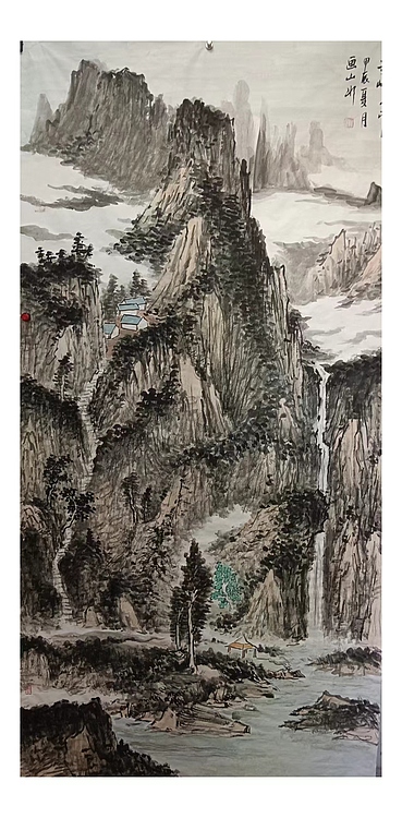 树人居士 一把新绿酒满山