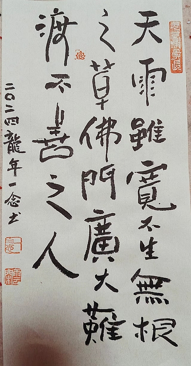 职业书画家 一念 书法