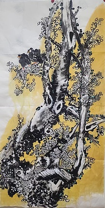 职业书画家 孟红 《铁骨生春》