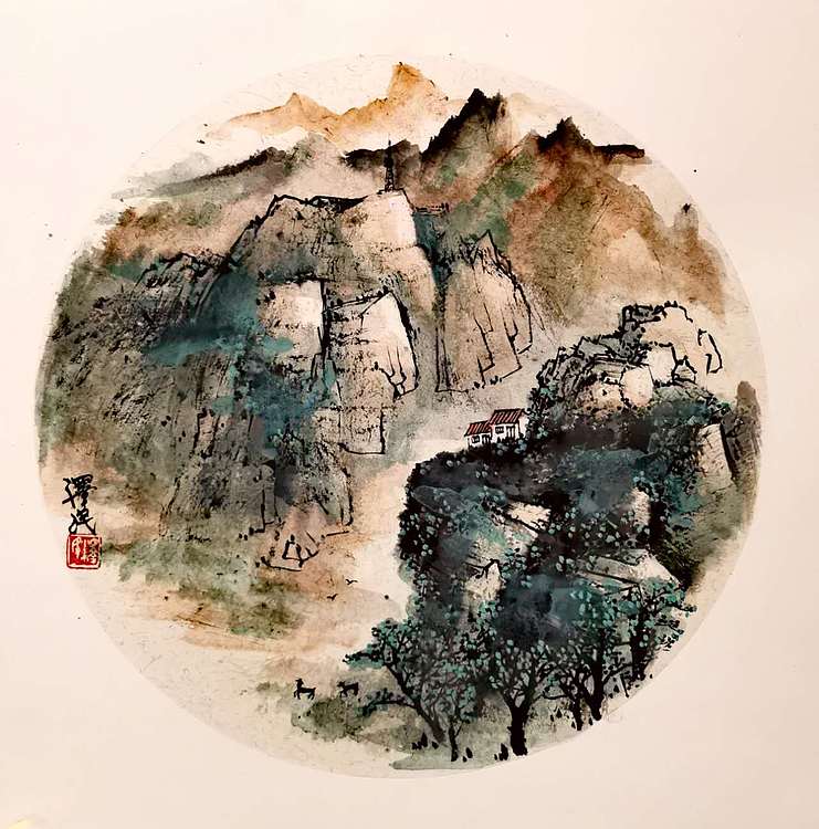 中国美术家协会会员 黄泽民 山水