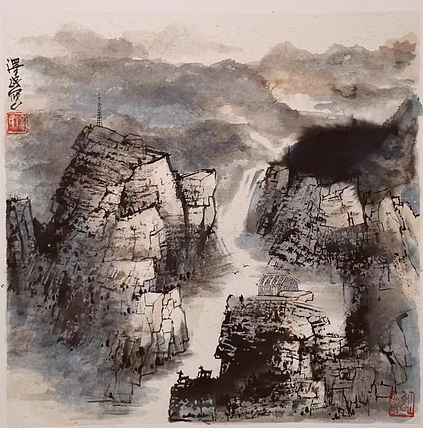 中国美术家协会会员 黄泽民 山水