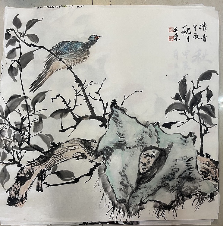 国家一级美术师 亚墨 清音图