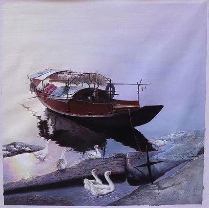 胡冰 纯手绘精品油画80✘80cm