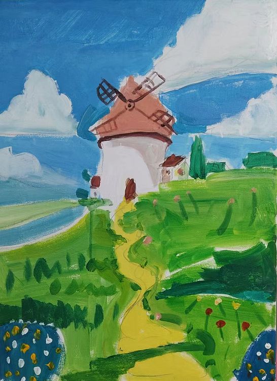 胡冰 纯手绘精品油画
