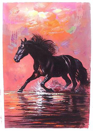 胡冰 纯手绘精品油画