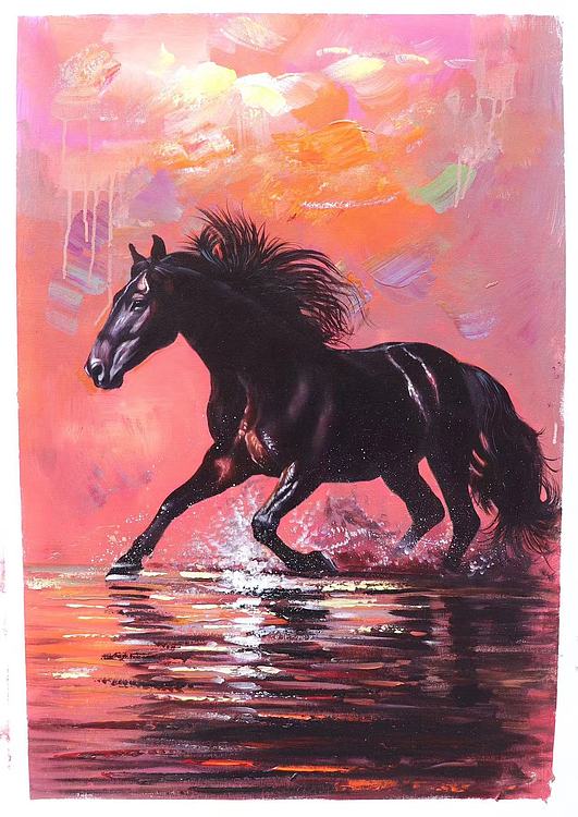 胡冰 纯手绘精品油画