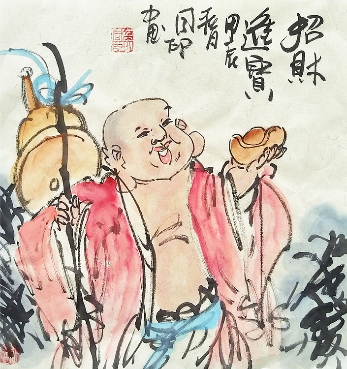 河北省美术家协会会员 侯同印 人物国画作品