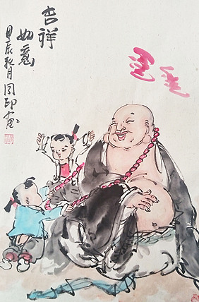 河北省美术家协会会员 侯同印 人物国画作品