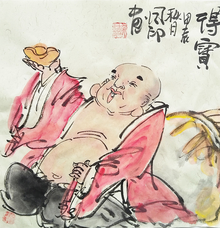 河北省美术家协会会员 侯同印 人物国画作品