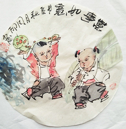 河北省美术家协会会员 侯同印 人物国画作品