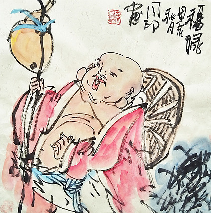 河北省美术家协会会员 侯同印 人物国画作品