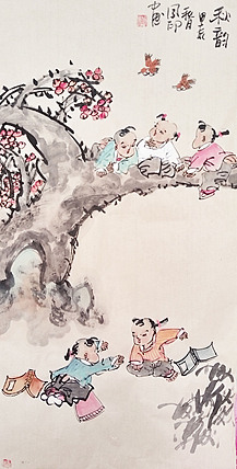 河北省美术家协会会员 侯同印 人物国画作品
