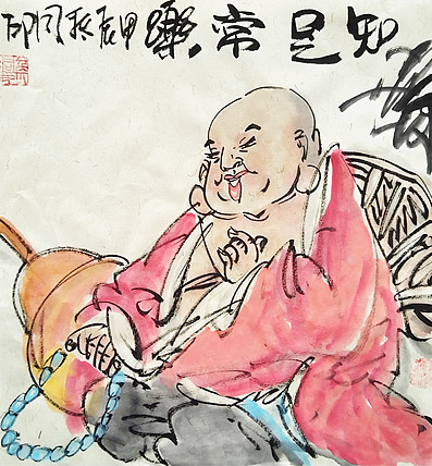 河北省美术家协会会员 侯同印 人物国画作品