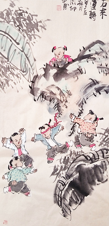 河北省美术家协会会员 侯同印 人物国画作品