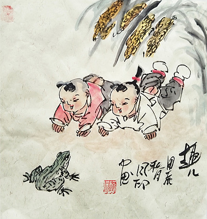 河北省美术家协会会员 侯同印 人物国画作品
