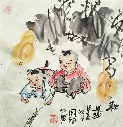 河北省美术家协会会员 侯同印 人物国画作品