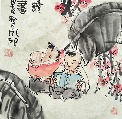 河北省美术家协会会员 侯同印 人物国画作品