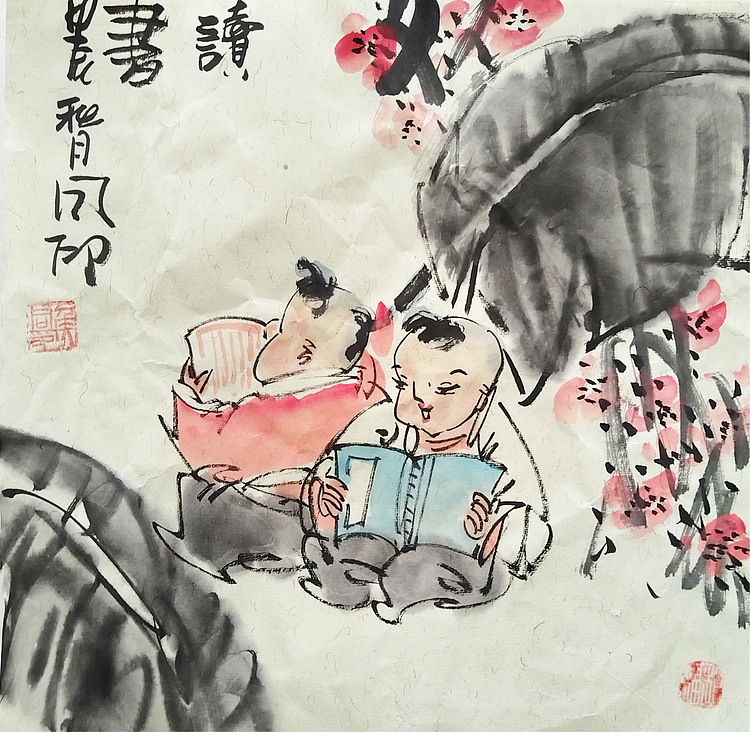 河北省美术家协会会员 侯同印 人物国画作品