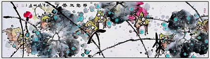 高晓林 （4910）国家一级美术师，江苏省美协会员《荷韵生香》