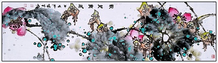 高晓林 （4911）国家一级美术师，江苏省美协会员《碧池清影》