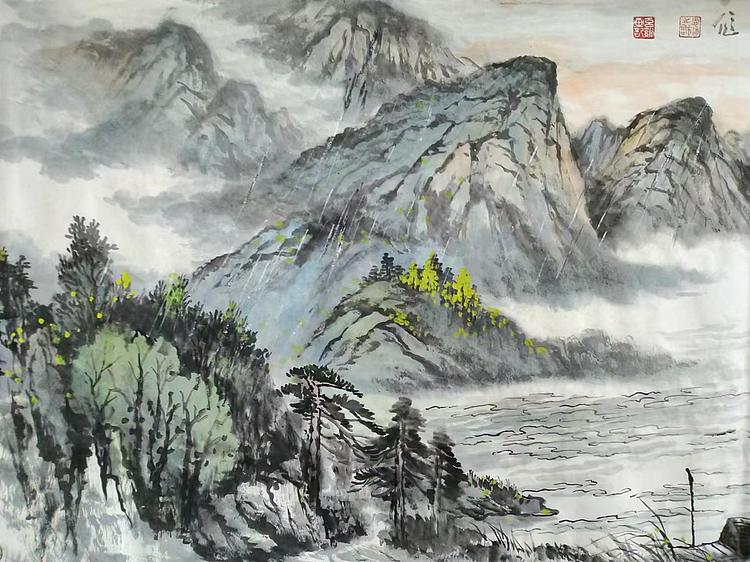 职业书画家 于恩沛 唐人诗意图