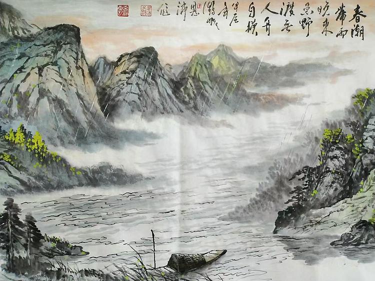 职业书画家 于恩沛 唐人诗意图