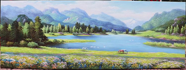 胡冰 纯手绘精品油画