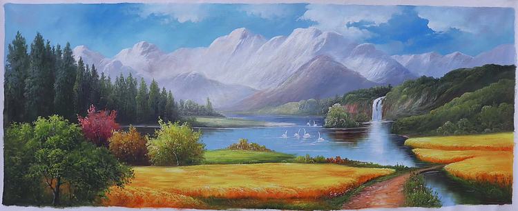 胡冰 纯手绘精品油画