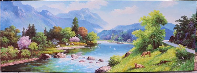 胡冰 纯手绘精品油画