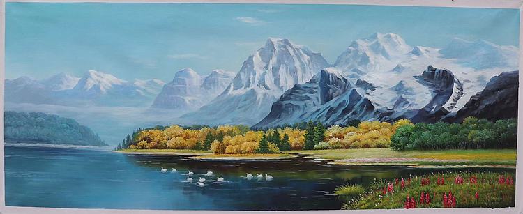 胡冰 纯手绘精品油画
